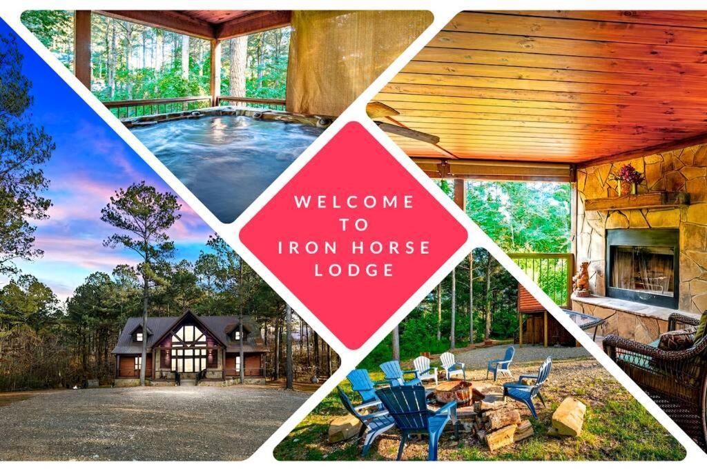 Iron Horse Lodge Sleeps 18, Games, Fire Pit, Hot Tub, Ev, More Broken Bow Esterno foto